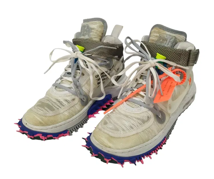 Size 5.5 - Nike X Off-White Air Force 1 Mid White Sneakers-Hover-Image