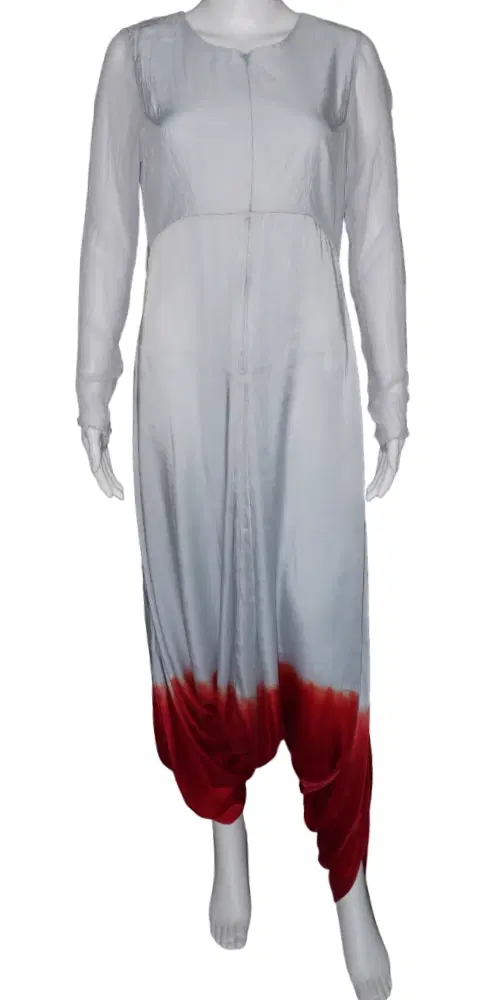 Nupur Kanoi Grey & Red Jumpsuit-Hover-Image