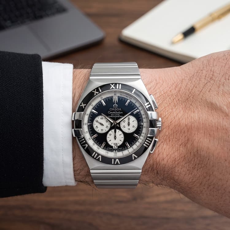 Omega Constellation Double Eagle Co-Axial Chronometer Chronograph 41 MM Steel Automatic Mens Watch Ref. No 1519.51.00-Hover-Image