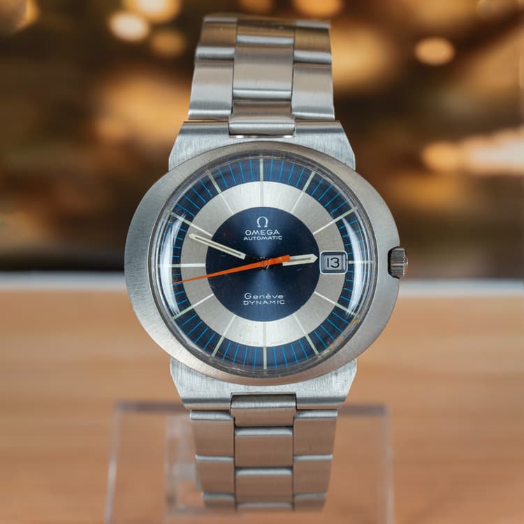 Omega Geneve 1969s Dynamic Winding Date Steel Vintage Watch-Hover-Image