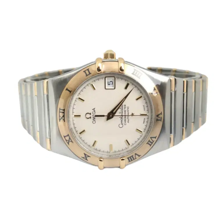 Omega Constellation Chronometer 35.5MM Steel & Gold Half Bar-Hover-Image