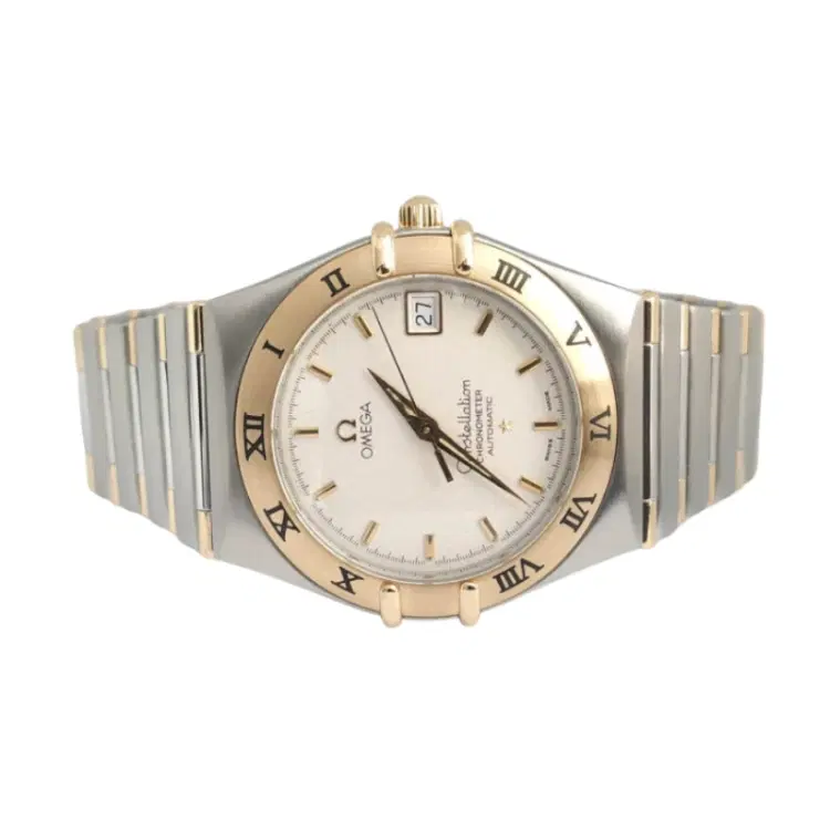 Omega Constellation Chronometer 35.5MM Steel & Gold Half Bar-Hover-Image