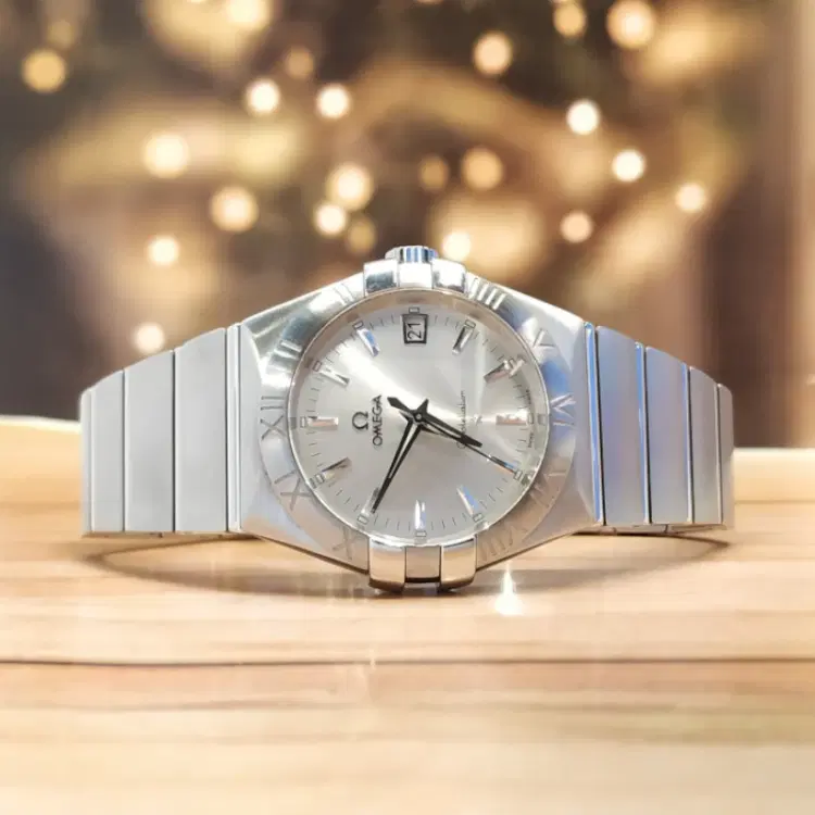 Omega Constellation Quartz 35MM Silver Dial Steel Unisex Watch-Hover-Image