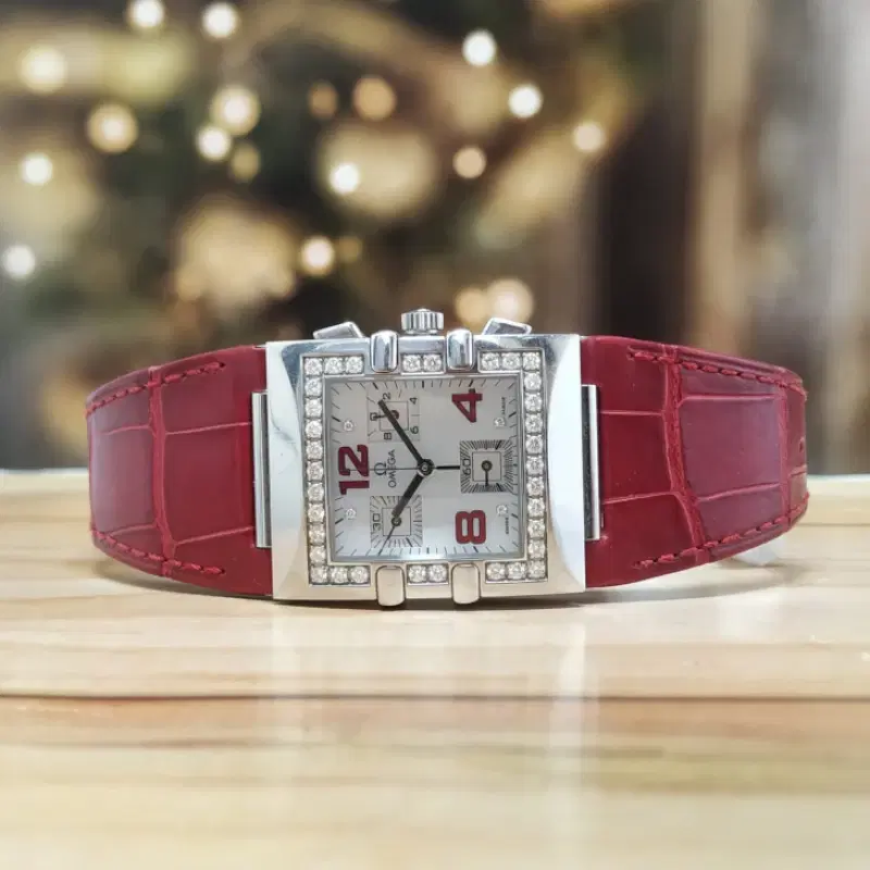 Omega Constellation Quadra Chronograph MOP Dial Watch