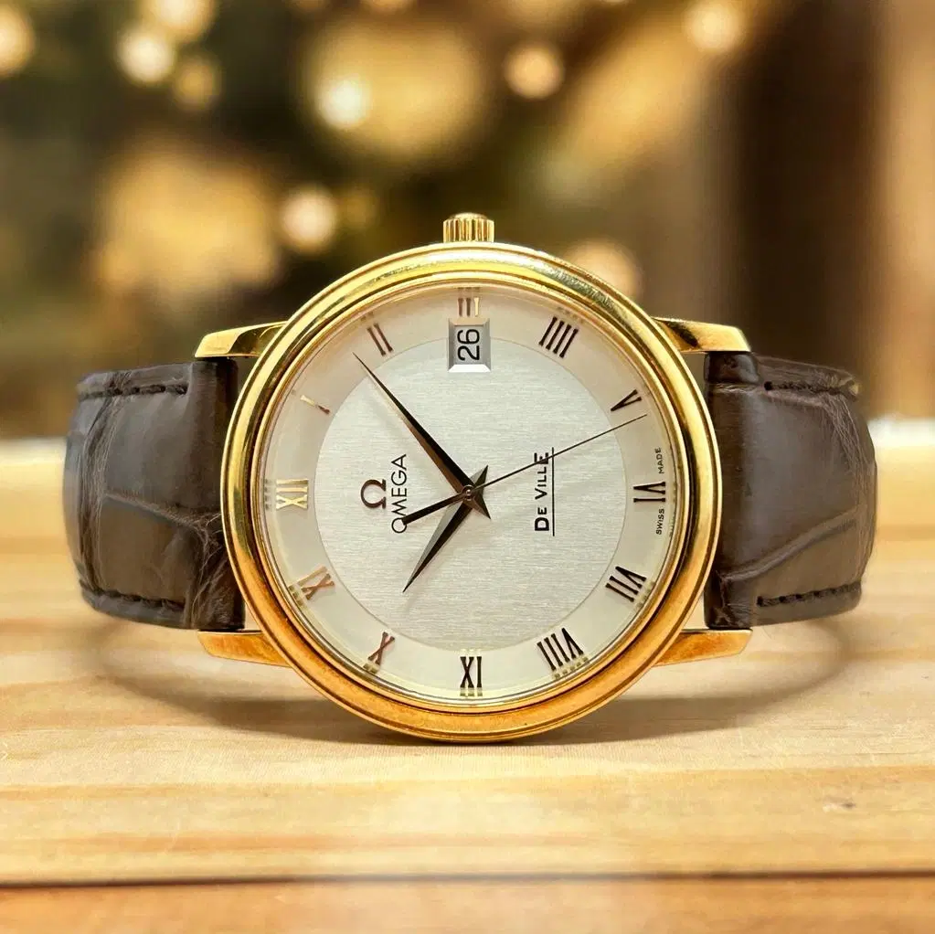 Omega De Ville Prestige 34MM 18K Gold