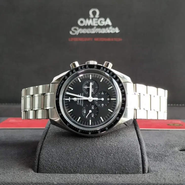 Omega Speedmaster Professional Moon Black Dial Watch-Hover-Image