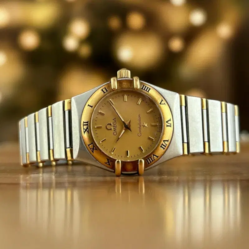 Omega Constellation Steel & Gold Half Bar