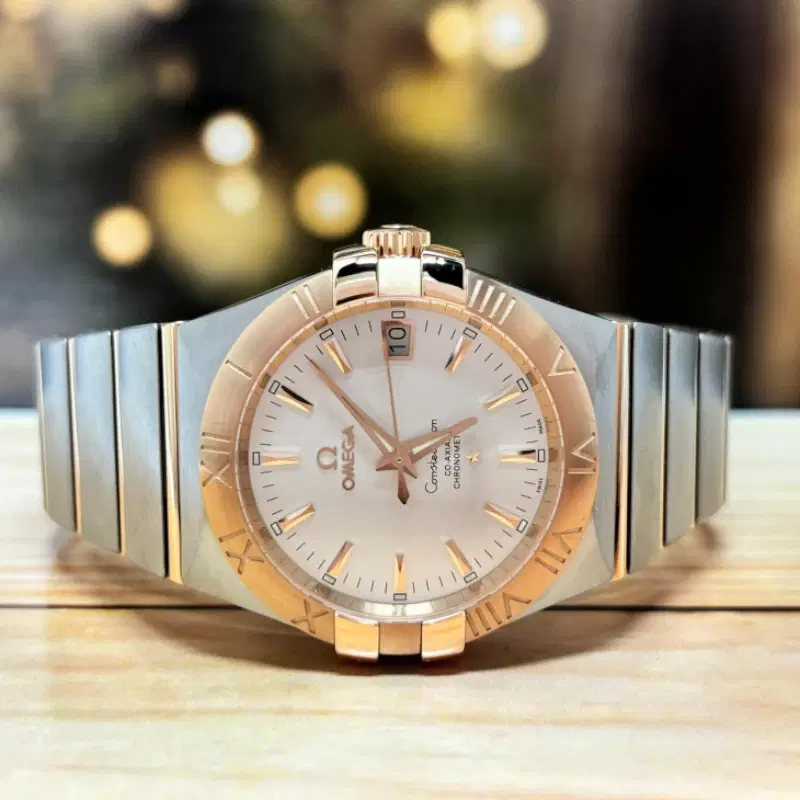 Omega Constellation 35 MM Steel & Rose Gold Automatic
