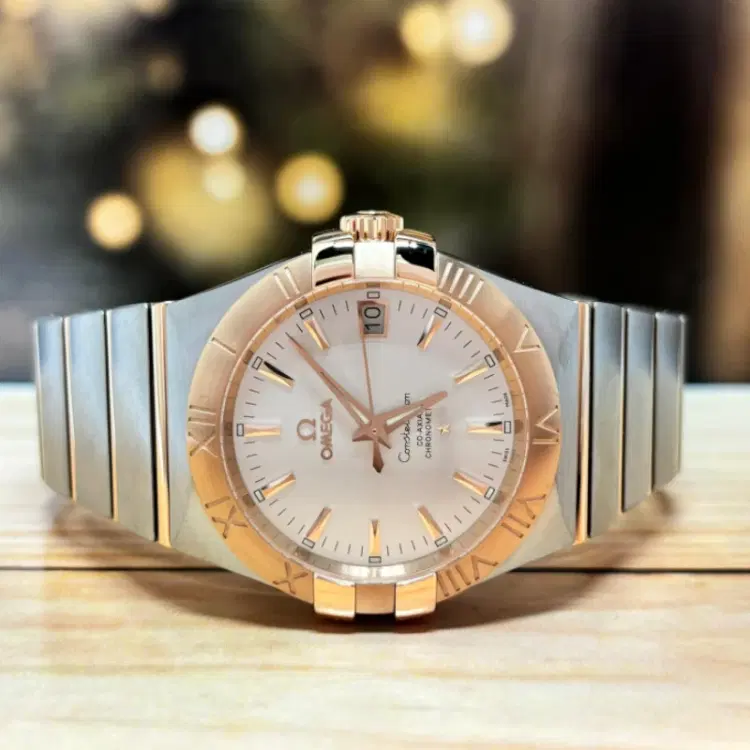 Omega Constellation 35 MM Steel & Rose Gold Automatic-Hover-Image