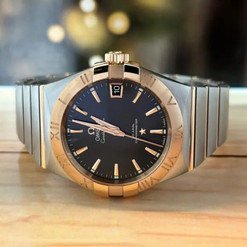 Omega Constellation 38 MM Steel & Red Gold Automatic