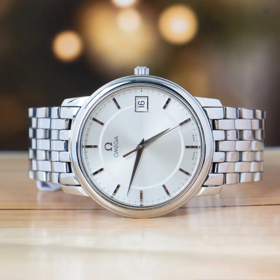 OMEGA DE VILLE クォーツ時計 Omega De Ville 34.4 MM Steel Quartz Watch - India | Luxepolis