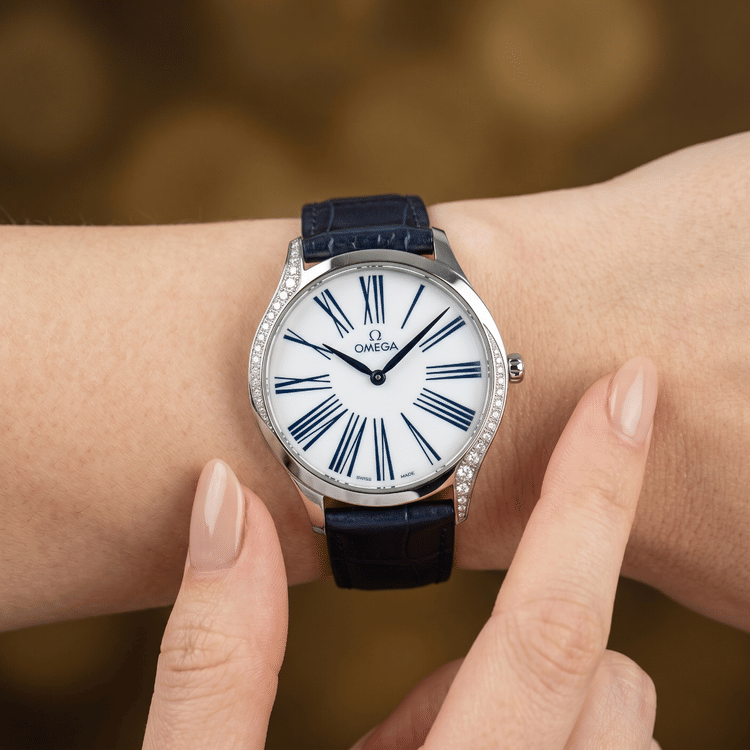 Omega De Ville Tresor 39 MM White Dial Steel Quartz Watch-Hover-Image