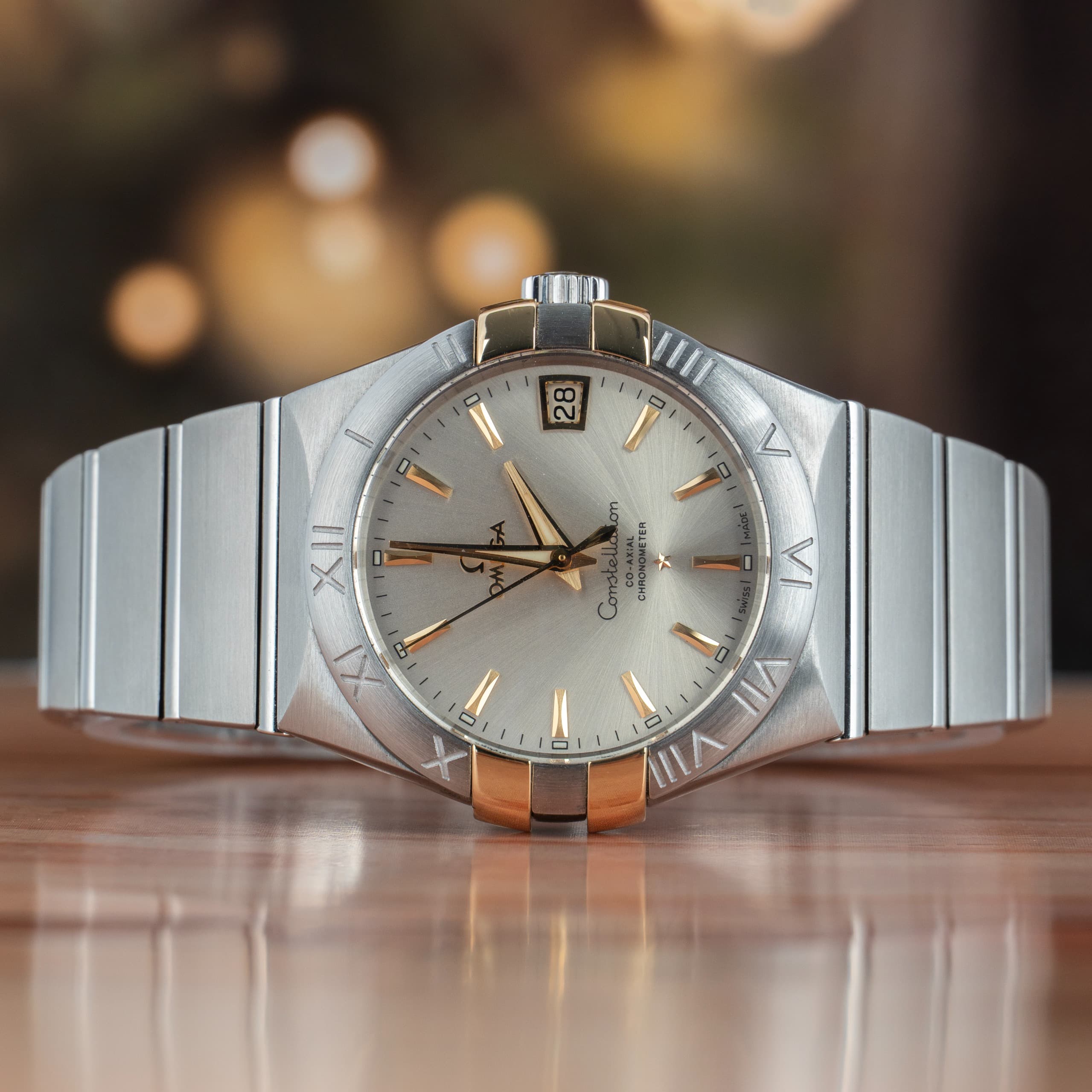 Omega Constellation Men 38 MM Steel and Yellow Gold Automatic