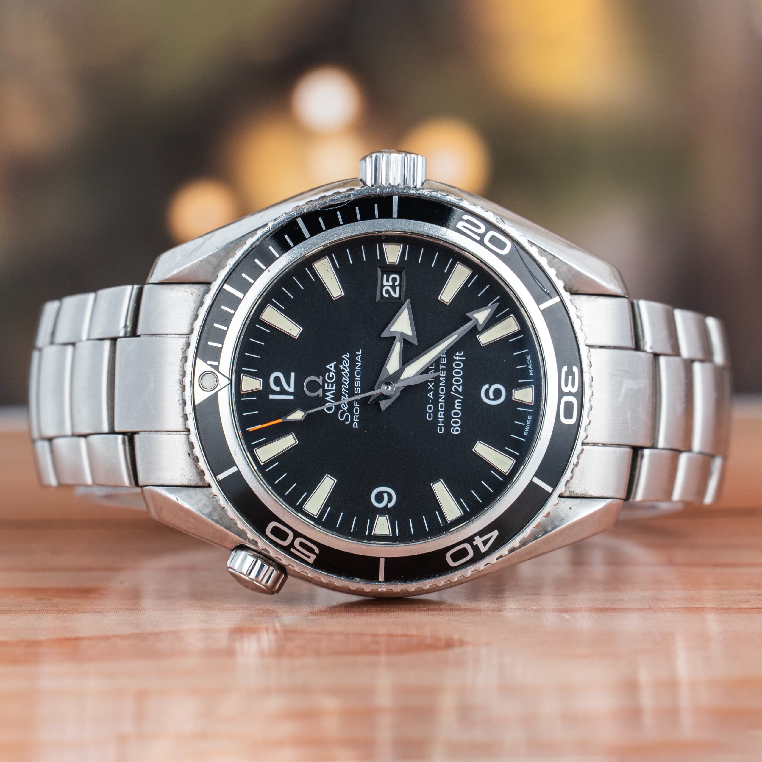 Omega Seamaster Planet Ocean 42 MM Black Dial Steel Automatic Watch