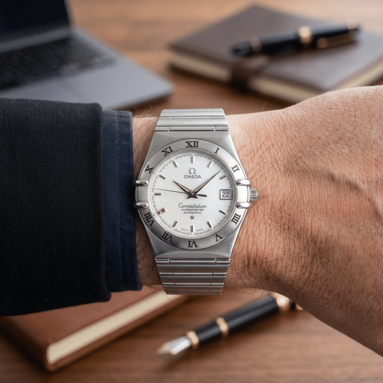 Omega Constellation 35.5 MM White Dial Stainless Steel Automatic Watch Ref No. 1516.76.00-Hover-Image