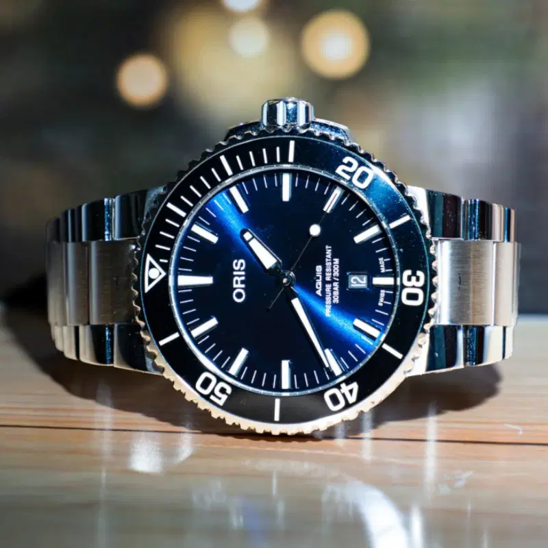 Oris Aquis Date Blue Dial Steel Automatic