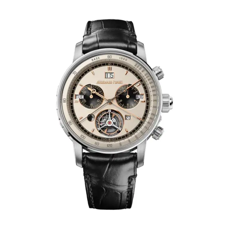 Audemars Piguet 26398BC.OO.D002CR.04 Code 11.59 Black Dial Black Alligator Watch-Hover-Image