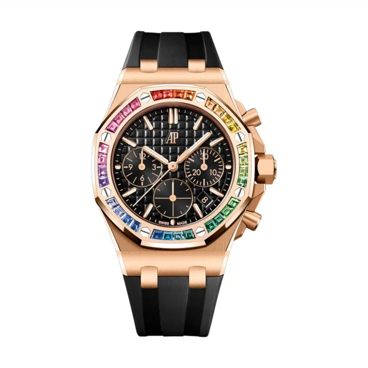 Audemars Piguet 26236OR.YY.D002CA.01 Royal Oak Offshore Black Dial Black Rubber Strap