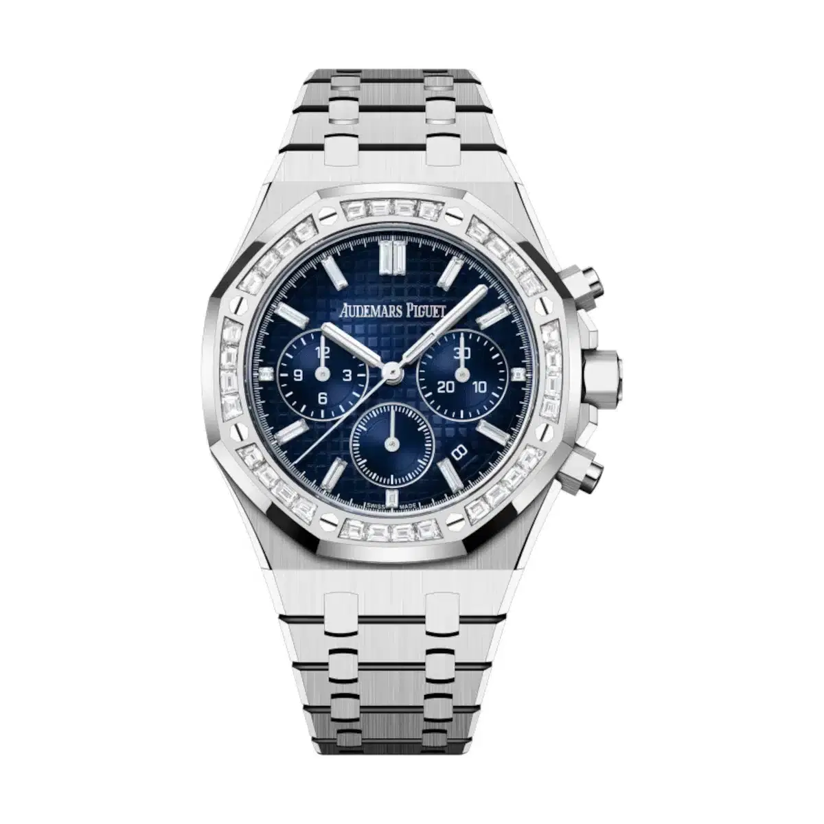 Audemars Piguet 26715BC.ZZ.1356BC.01 Royal Oak Blue Dial White Gold Bracelet