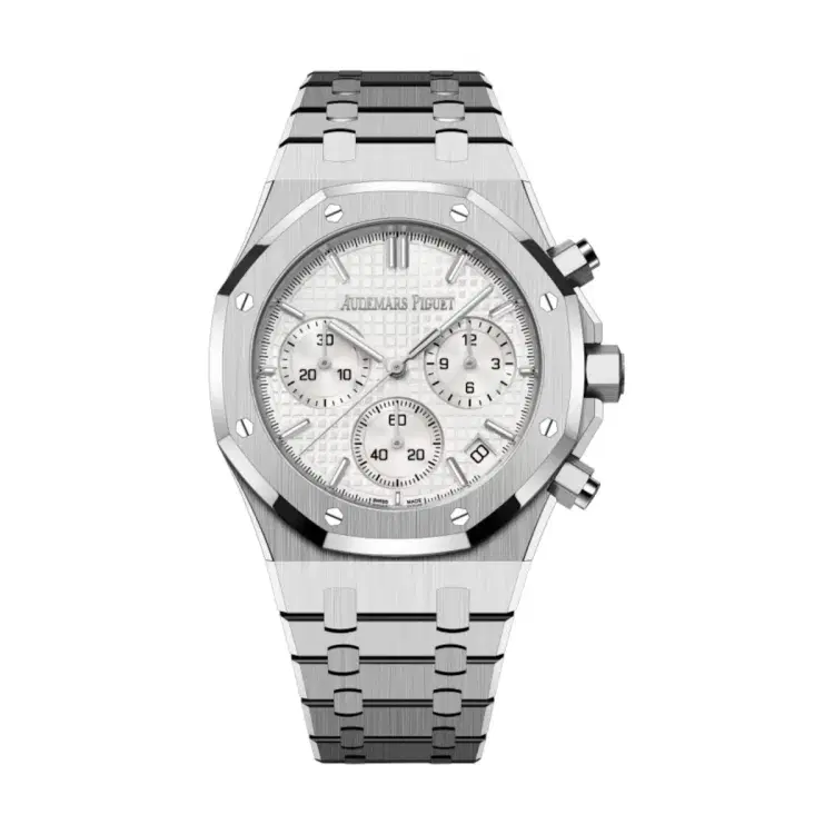 Audemars Piguet 26240ST.OO.1320ST.07 Royal Oak Silver-Toned Dial Stainless Steel Bracelet-Hover-Image