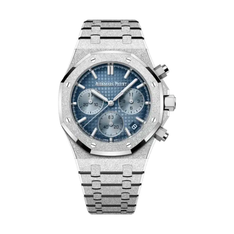Audemars Piguet 26240BC.GG.1324BC.02 Royal Oak Blue Dial White Gold Bracelet Watch-Hover-Image