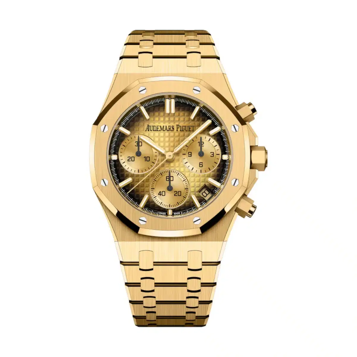 Audemars Piguet 26240BA.OO.1320BA.02 Royal Oak Yellow Dial Yellow Gold Bracelet Watch