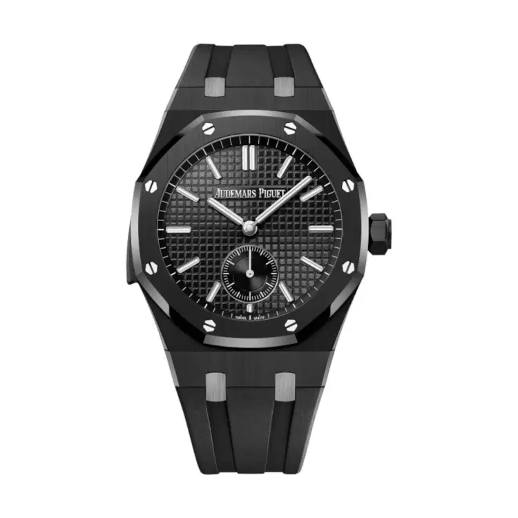Audemars Piguet 26591CE.OO.D002CA.01 Royal Oak Black Dial Black Rubber Strap-Hover-Image
