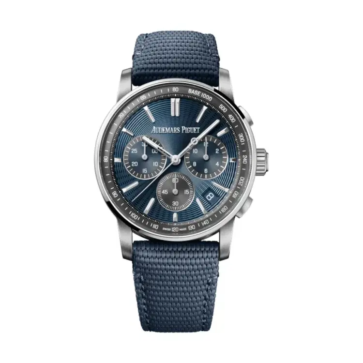 Audemars Piguet 26393ST.OO.A348KB.01 Code 11.59 Blue Dial Blue Rubber Strap Watch-Hover-Image