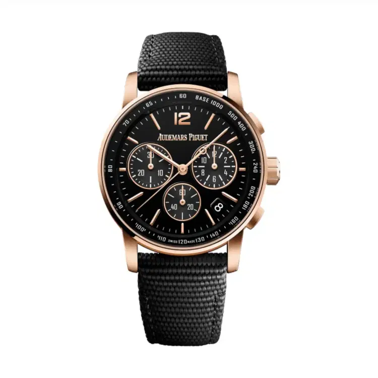 Audemars Piguet 26393OR.OO.A002KB.01 Code 11.59 Black Dial Black Rubber Strap Watch-Hover-Image