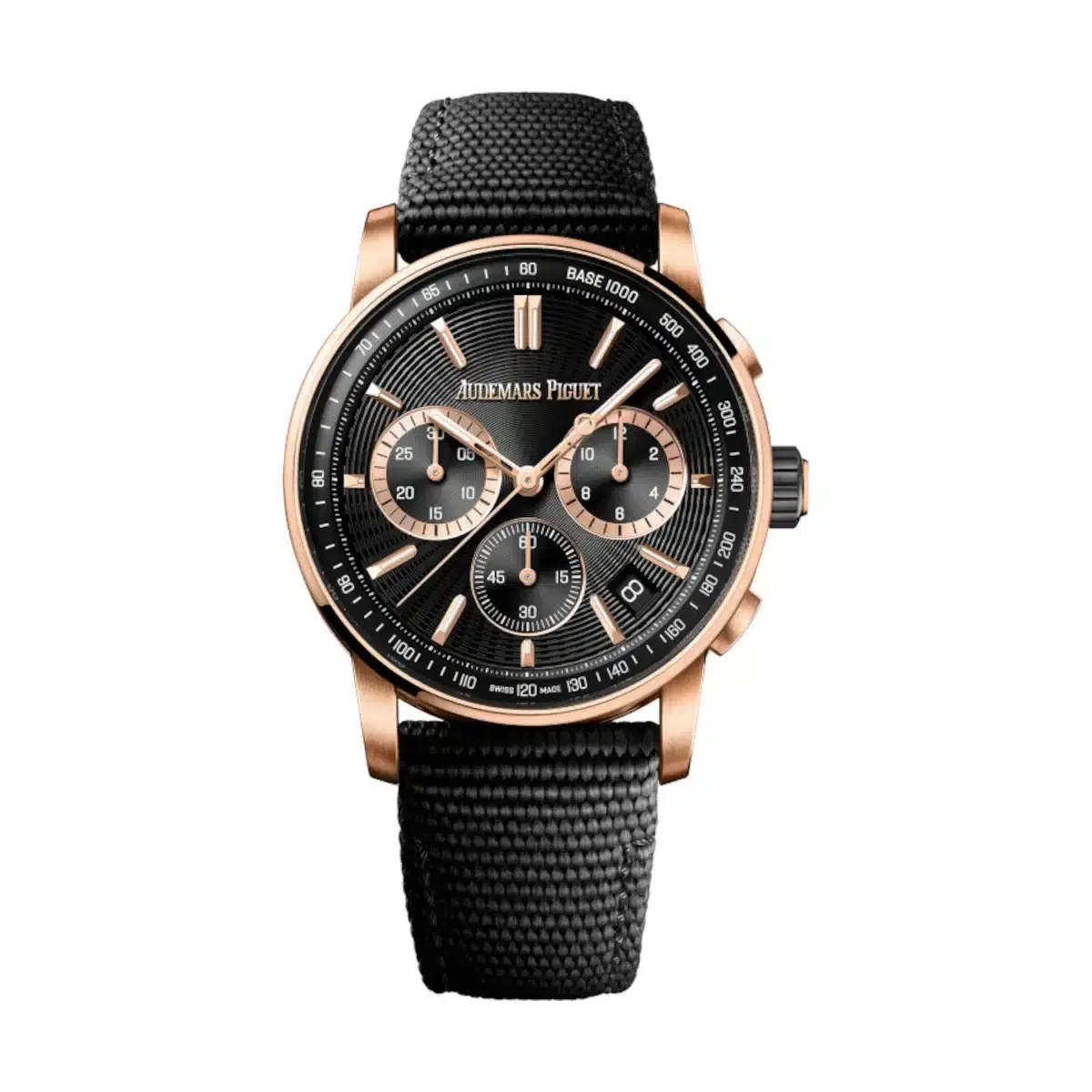 Audemars Piguet 26393NR.OO.A002KB.02 Code 11.59 Black Dial Black Rubber Strap Watch
