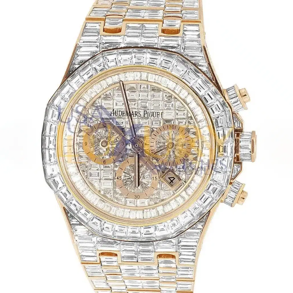 Audemars Piguet 26470OR Royal Oak Offshore 18K Rose Gold Iced Out Diamond