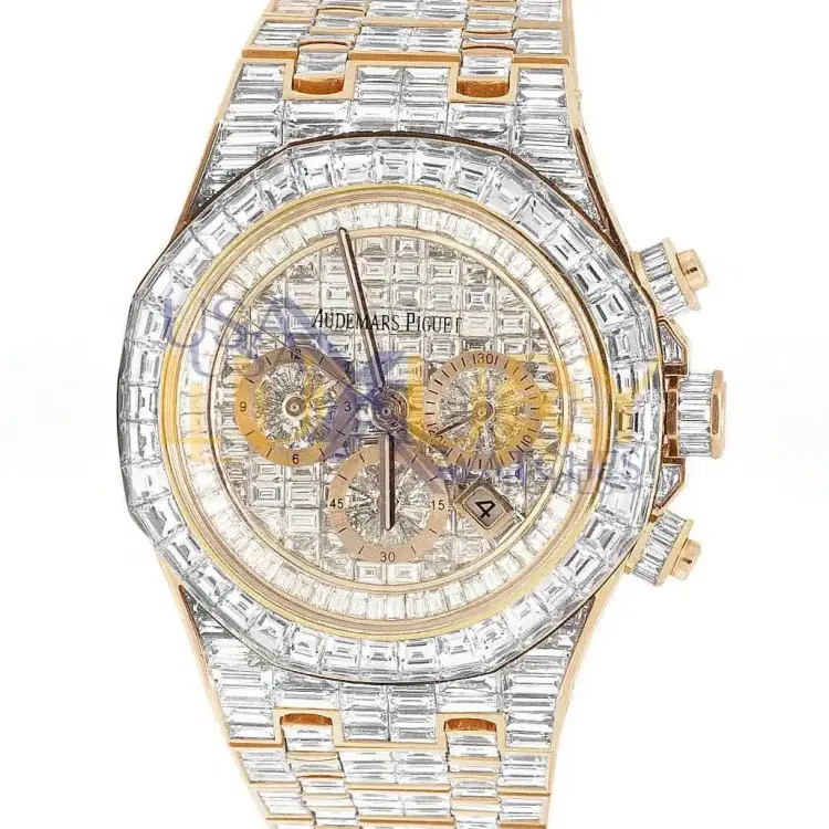 Audemars Piguet 26470OR Royal Oak Offshore 18K Rose Gold Iced Out Diamond-Hover-Image