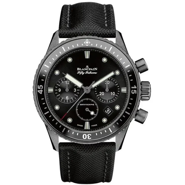 Blancpain 5200-0130-b52a Fifty Fathoms Bathyscaphe Flyback Chronograph 43mm Watch-Hover-Image