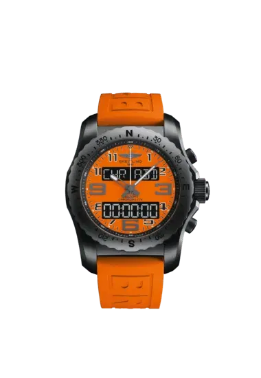 Breitling VB50106A1O1S1 Cockpit B50 Orbiter Limited Edition 46mm DLC-Coated Titanium Orange Dial