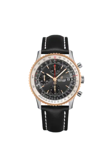 Breitling U13324211B1X2 Navitimer Chronograph Stainless Steel and 18K Red Gold 41mm Black Dial