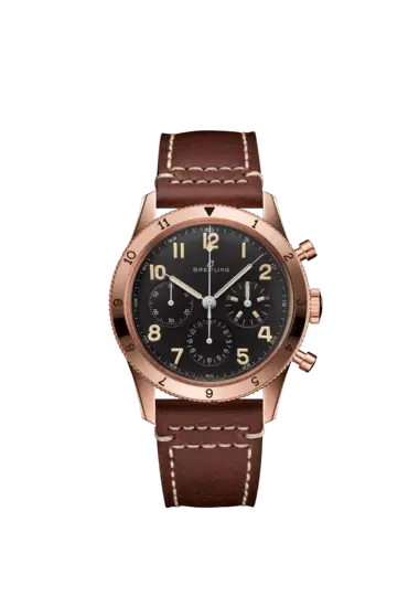 Breitling RB0920131B1X1 AVI 1953 Edition 18k Red Gold Black Dial 41mm-Hover-Image