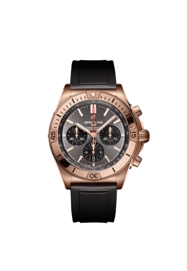 Breitling RB0134101B1S1 Chronomat B01 42 18k Rose Gold Anthracite Grey Dial-Hover-Image