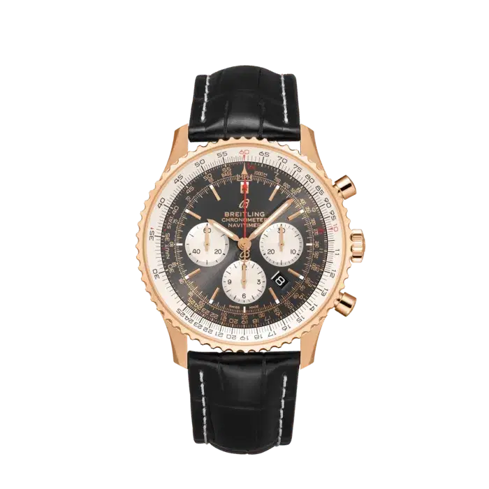 Breitling RB0127121F1P2 Navitimer B01 Chronograph 18K Rose Gold Anthracite Dial 46mm-Hover-Image