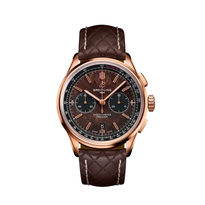 Breitling RB01181A1Q1X1 Premier B01 Chronograph 42 Bentley Centenary Limited Edition, 18k Red Gold Brown dial-Hover-Image