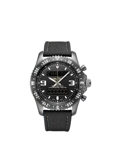 Breitling M78367101B1W1 Chronospace Military Blacksteel Steel "Volcano" Black Dial 46mm