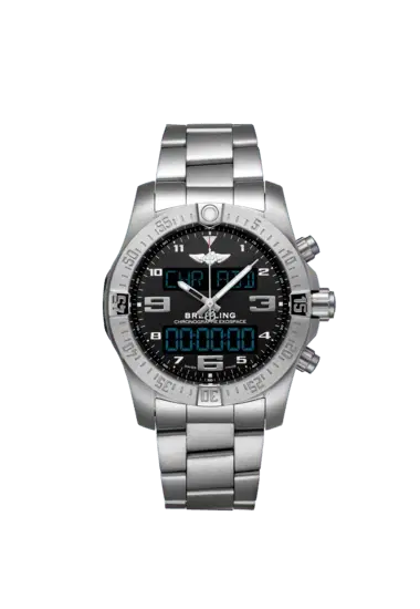 Breitling EB5510H11B1E1 Exospace B55 Brushed Finished Titanium "Volcano" Black Dial 46mm