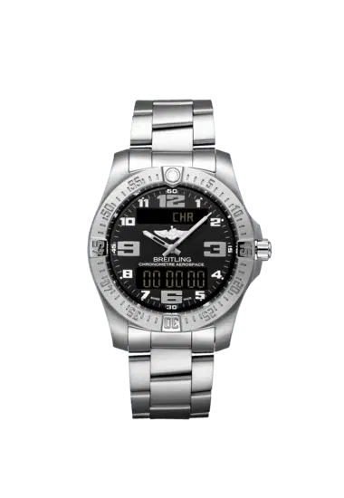 Breitling E79363101B1E1 Aerospace Evo 43mm Titanium Volcano Black Dial