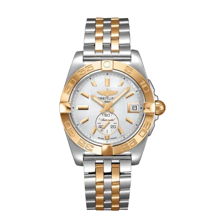 Breitling C37330121A1C1 Galactic Automatic Stainless Steel and 18k Rose Gold 36mm White Mother-Of-Pearl dial-Hover-Image