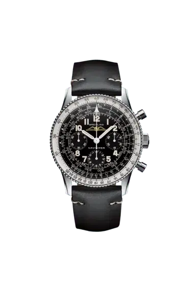 Breitling AB0910371B1X1 Navitimer Re-Edition Stainless Steel Black Dial Watch 41mm-Hover-Image