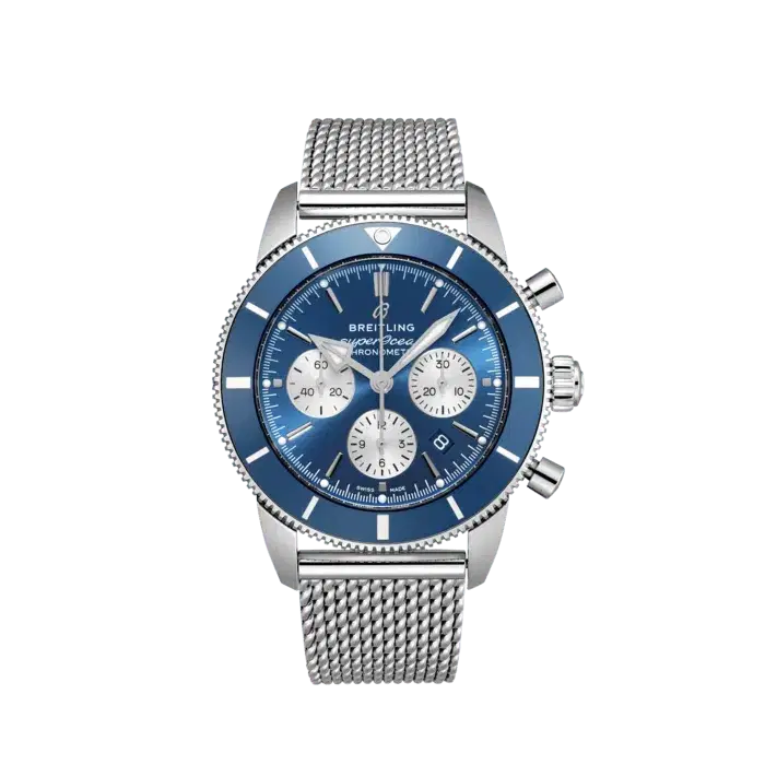 Breitling AB0162161C1A1 Superocean Heritage B01 Chronograph Stainless Steel 44mm Blue Dial-Hover-Image