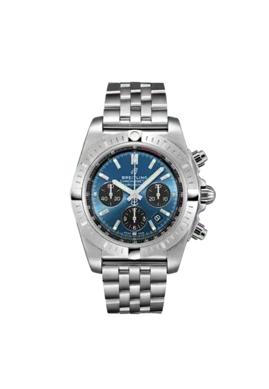 Breitling AB0115101C1A1 Chronomat B01 Chronograph 44 Stainless Steel Blue Dial-Hover-Image