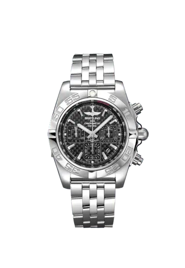Breitling AB0110121B2A1 Chronomat 44 Stainless Steel Carbon Dial-Hover-Image