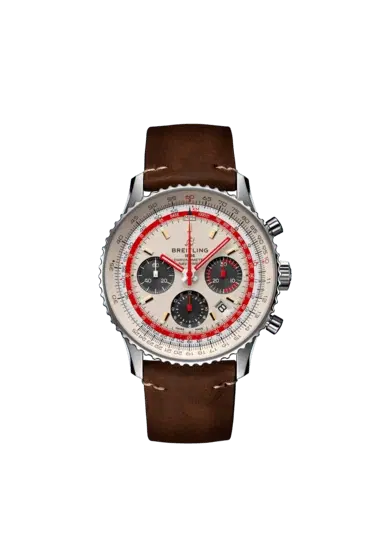 Breitling AB01219A1G1X1 Navitimer B01 Chronograph 43 TWA Edition Stainless Steel Silver Dial-Hover-Image
