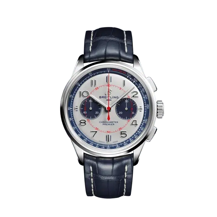 Breitling AB0118A71G1P1 Premier B01 Chronograph 42 Bentley Muller Limited Edition Stainless Steel Silver Dial