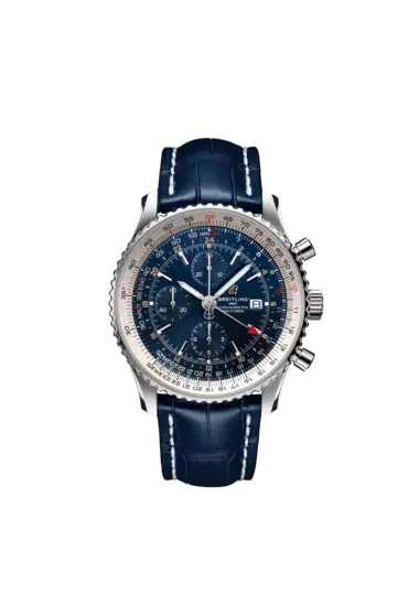 Breitling A24322121C2P1 Navitimer Chronograph GMT 46 Stainless Steel Blue Dial